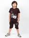 The Kind Planet Cotton Short Set (Cocoa Brown)