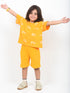 Oversized Tiny Traveller Cotton Short Set (Mango Tango)