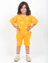 Oversized Tiny Traveller Cotton Short Set (Mango Tango)