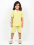 Classic Zip Polo Set (Lemon Yellow)