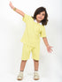 Classic Zip Polo Set (Lemon Yellow)