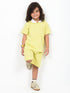 Classic Zip Polo Set (Lemon Yellow)