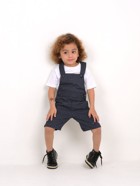 Dotted Denim Dungree