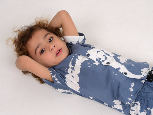 Cloudy Imported Linen Set (Blue)