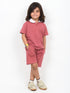 Classic Zip Polo Set (Dusty Mauve)