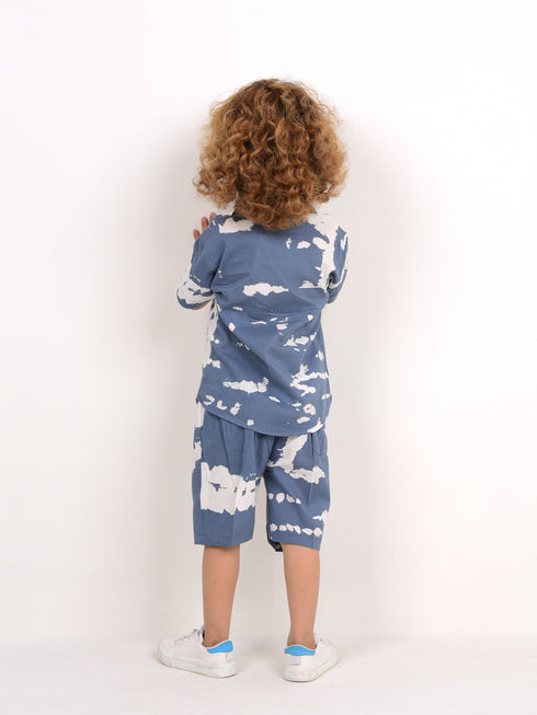 Cloudy Imported Linen Set (Blue)