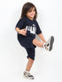 Oversized Ronaldo Vibes Cotton Short Set (Midnight Navy)