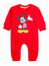Mickey Printed Fleece Sleepsuit (Red)