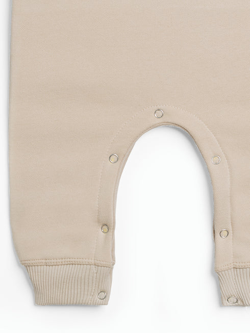 Lazy Panda Fleece Sleepsuit (Cream)