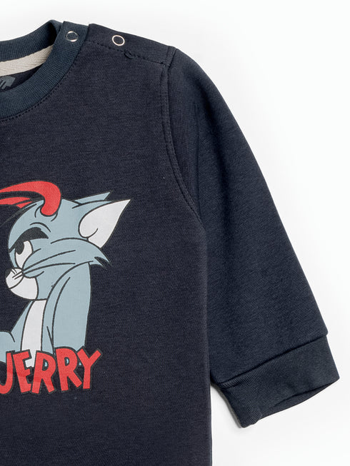 Tom & Jerry Fleece Sleepsuit (Black)
