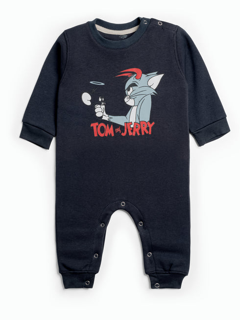 Tom & Jerry Fleece Sleepsuit (Black)