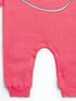 Good Luck Printed Fleece Sleepsuit (Pink)
