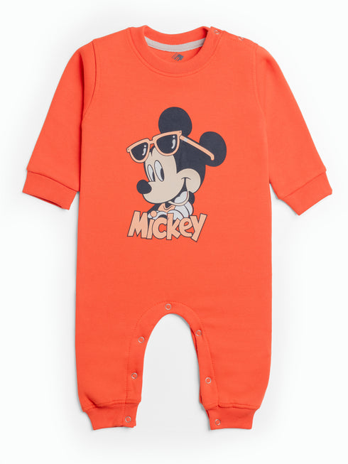 Cool Mickey Fleece Sleepsuit (Orange)