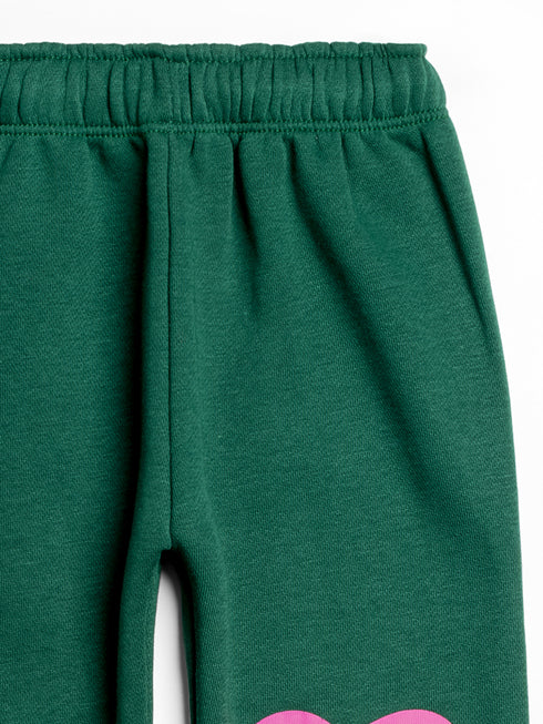 Unicorn Printed Fleece Suit (Dark Green)