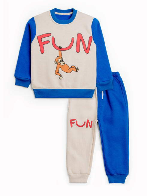 Fun Printed Fleece Suit