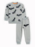 Bats Allover Printed Fleece Suit (Grey)