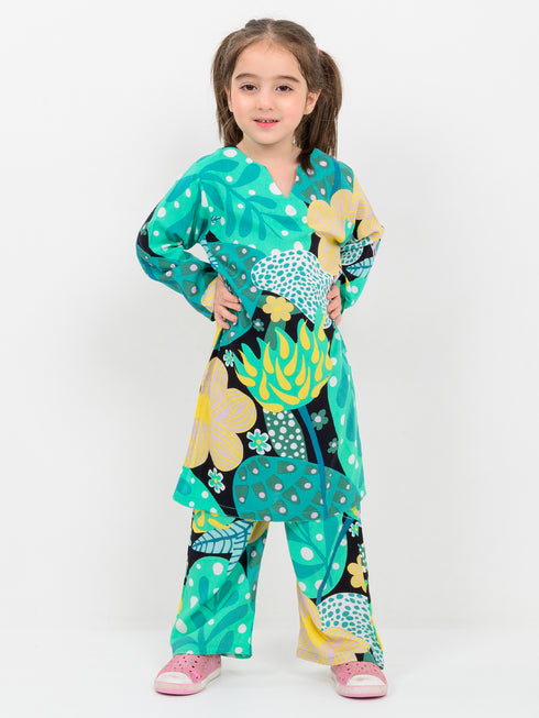 Whimsical Flora Imported Linen Set (Sunken Garden)