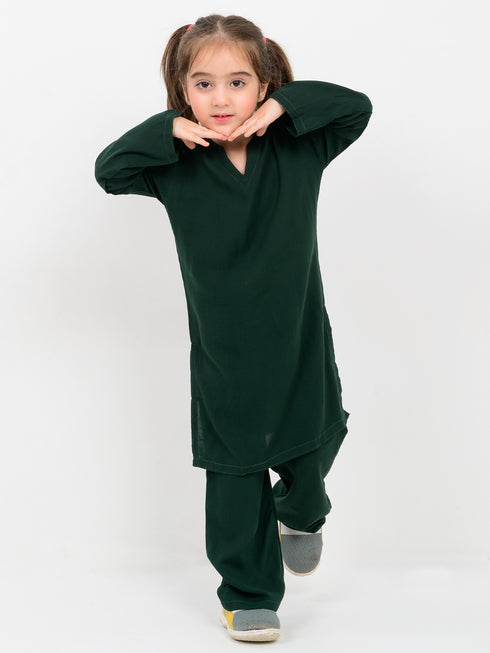 Evergreen Comfort Imported Linen Set (Deep Green)