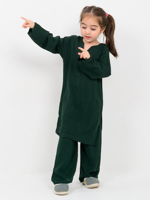 Evergreen Comfort Imported Linen Set (Deep Green)