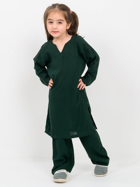 Evergreen Comfort Imported Linen Set (Deep Green)
