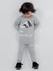 Lazy Panda Fleece Suit (Grey)