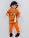 Tiger Printed Fleece Suit (Orange)