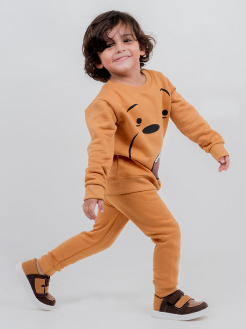 We Bare Bears Fleece Suit (Brown)
