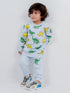 Dinos Allover Fleece Suit (Grey)