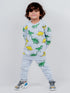 Dinos Allover Fleece Suit (Grey)