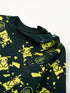 Pikachu Themed Fleece Sleepsuit (Dark Green)