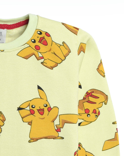 Pikachu Allover Printed Fleece Suit