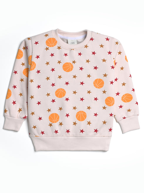 Stars Allover Printed Fleece Suit