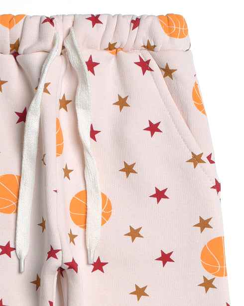 Stars Allover Printed Fleece Suit