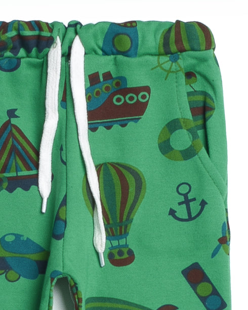 Transportation Allover Fleece Suit