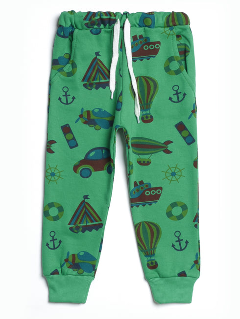 Transportation Allover Fleece Suit