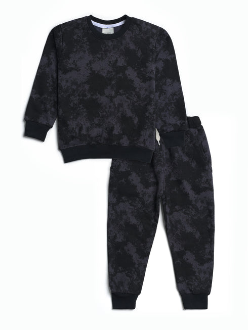Cozy Patterned Fleece Suit