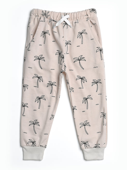 Palm Trees Printed Fleece Suit