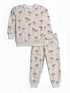 Palm Trees Printed Fleece Suit