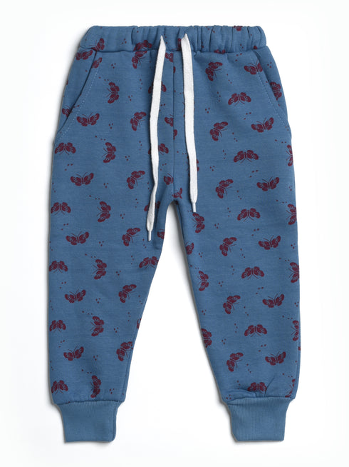 Butterflies Allover Printed Fleece Suit