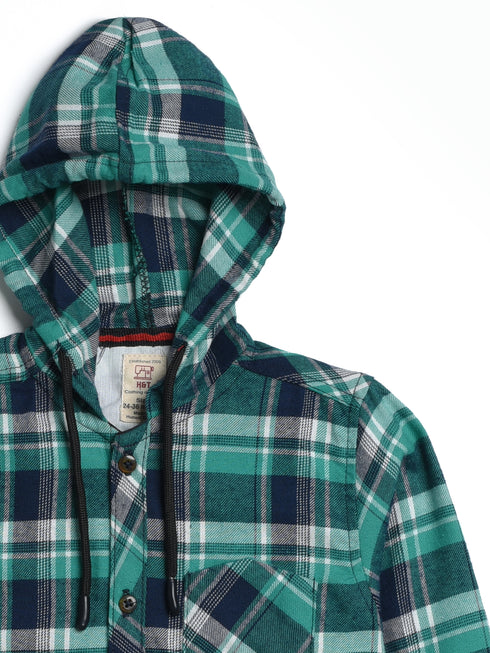 Hooded Flannel Shirt