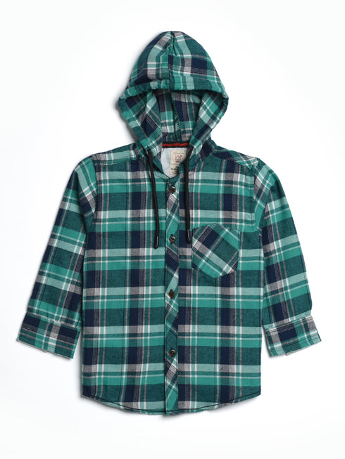 Hooded Flannel Shirt