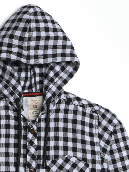Hooded Flannel Shirt