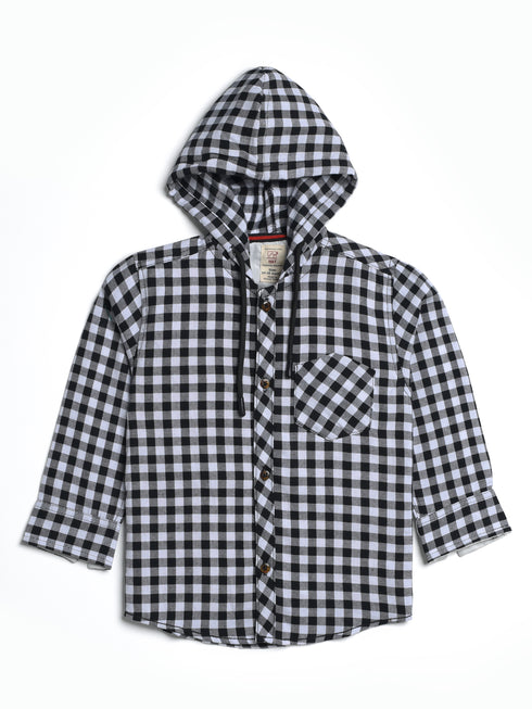 Hooded Flannel Shirt
