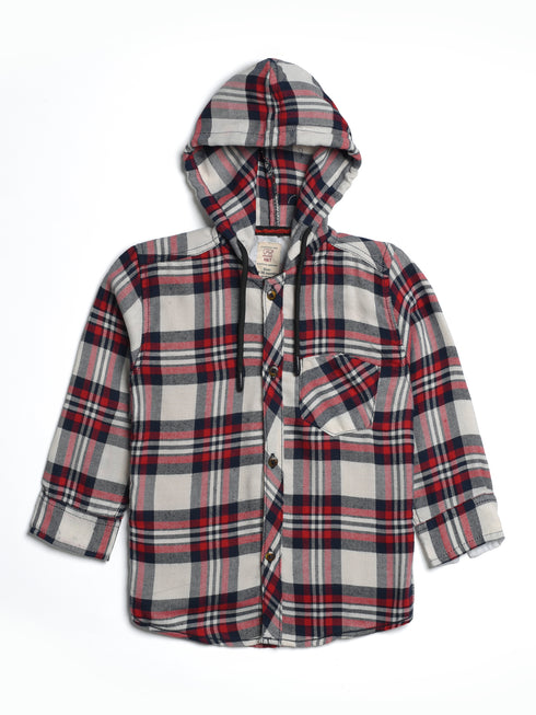 Hooded Flannel Shirt