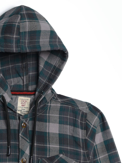 Hooded Flannel Shirt