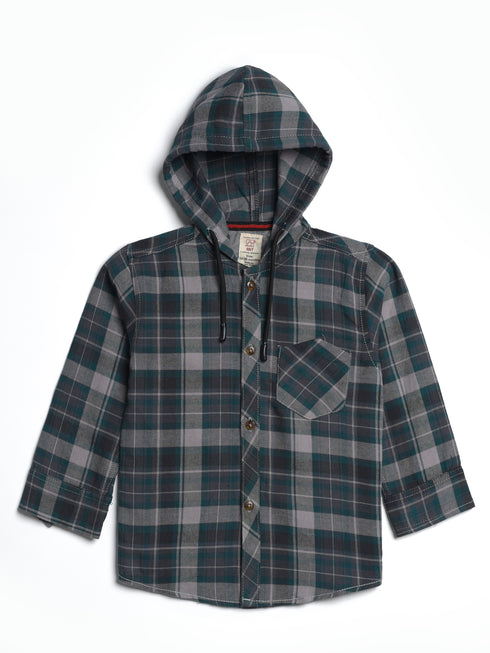 Hooded Flannel Shirt
