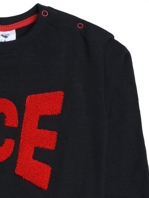 Nice Embroidered Fleece Sweatshirt