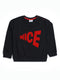 Nice Embroidered Fleece Sweatshirt