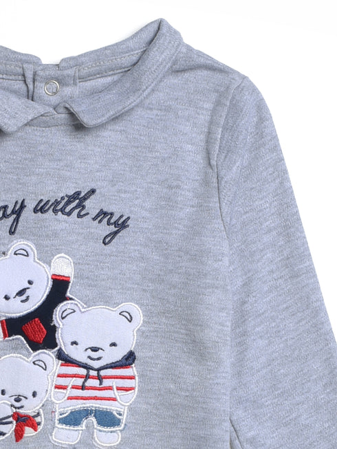 Fleece Sweatshirt Denim Trouser Newborn Set