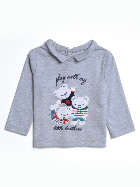 Fleece Sweatshirt Denim Trouser Newborn Set